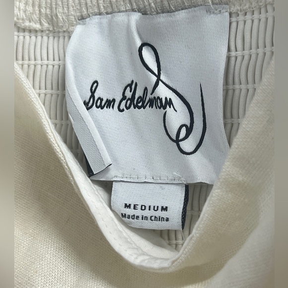 NWT Sam Edelman Women's Tinsley Spaghetti Strap Linen Dress size M - Picture 12 of 16